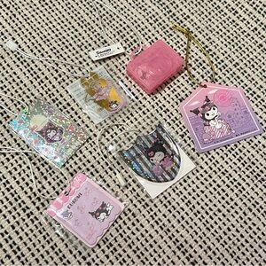 Set of six Kuromi trinkets
